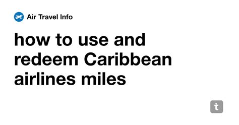 caribbean airlines miles calculator.